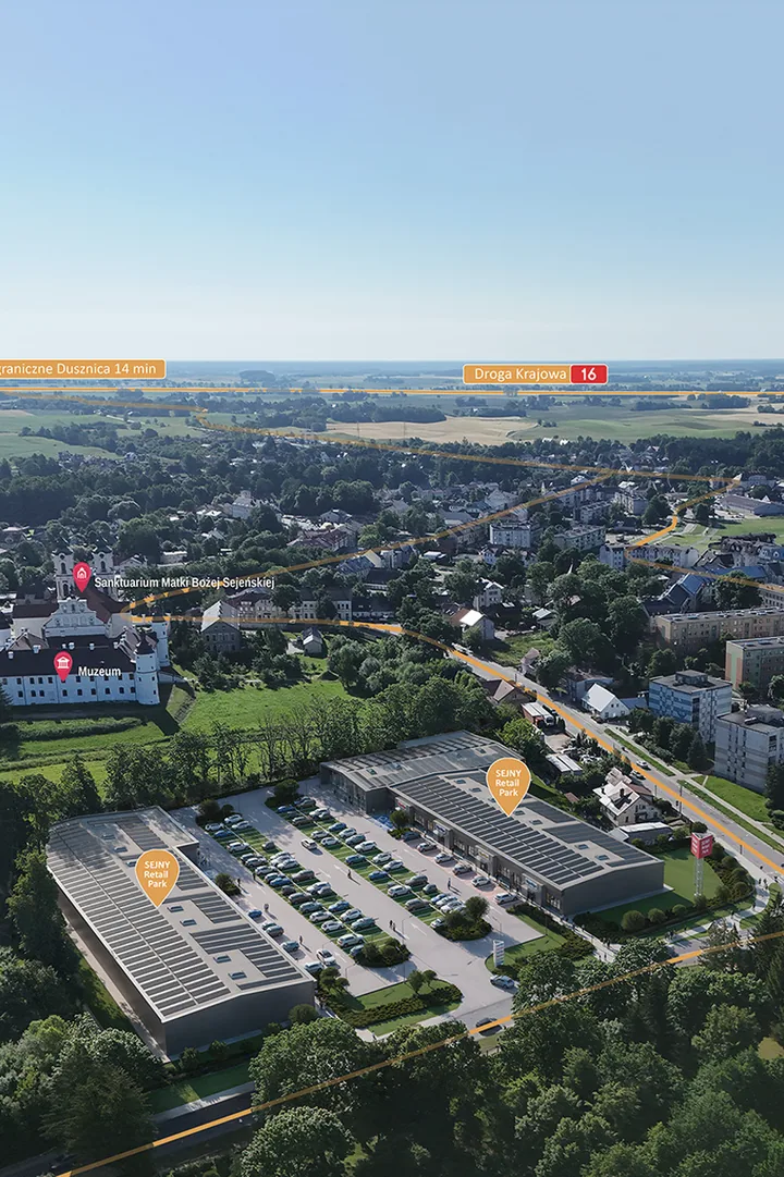 Inwestycja przedstawiona w kontekście lokalizacji i infrastruktury